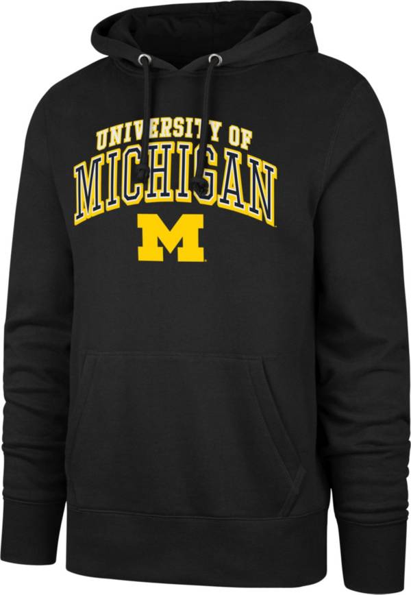 ‘47 Men's Michigan Wolverines Black Headline Pullover Hoodie