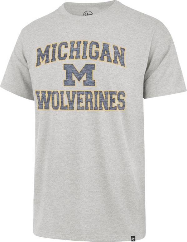 ‘47 Men's Michigan Wolverines Grey Union Arch T-Shirt