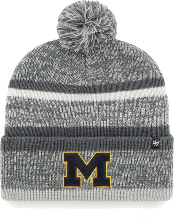 ‘47 Men's Michigan Wolverines Grey Northward Cuff Knit Beanie