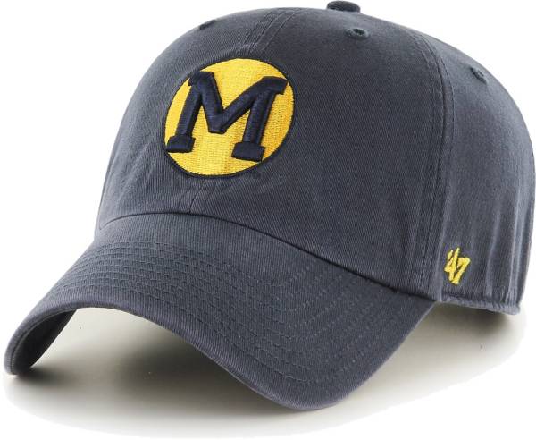 ‘47 Men's Michigan Wolverines Blue Ice Clean Up Adjustable Hat