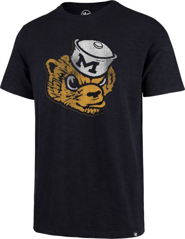 ‘47 Men's Michigan Wolverines Blue Grit Scrum T-Shirt