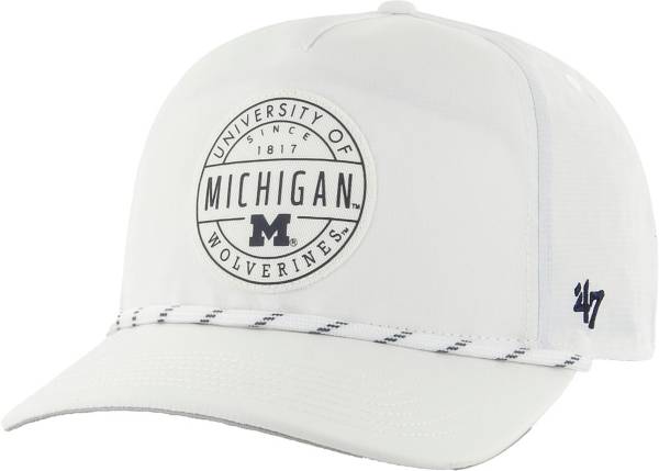 ‘47 Men's Michigan Wolverines White Captain Adjustable Hat