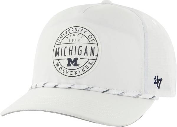 ‘47 Men's Michigan Wolverines White Captain Adjustable Hat product image
