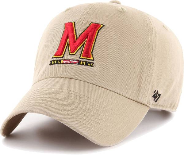 ‘47 Men's Maryland Terrapins Khaki Clean Up Adjustable Hat