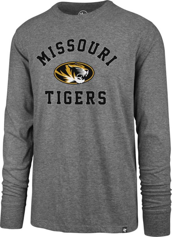 ‘47 Men's Missouri Tigers Grey Super Rival Long Sleeve T-Shirt