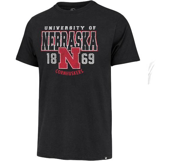 ‘47 Men's Nebraska Cornhuskers Black T-Shirt