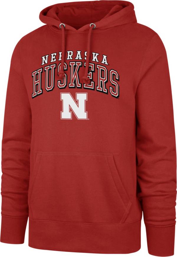 ‘47 Men's Nebraska Cornhuskers Scarlet Headline Pullover Hoodie