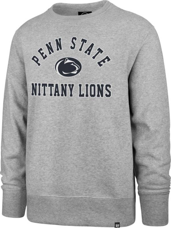 ‘47 Men's Penn State Nittany Lions Grey Headline Crew Pullover Sweatshirt