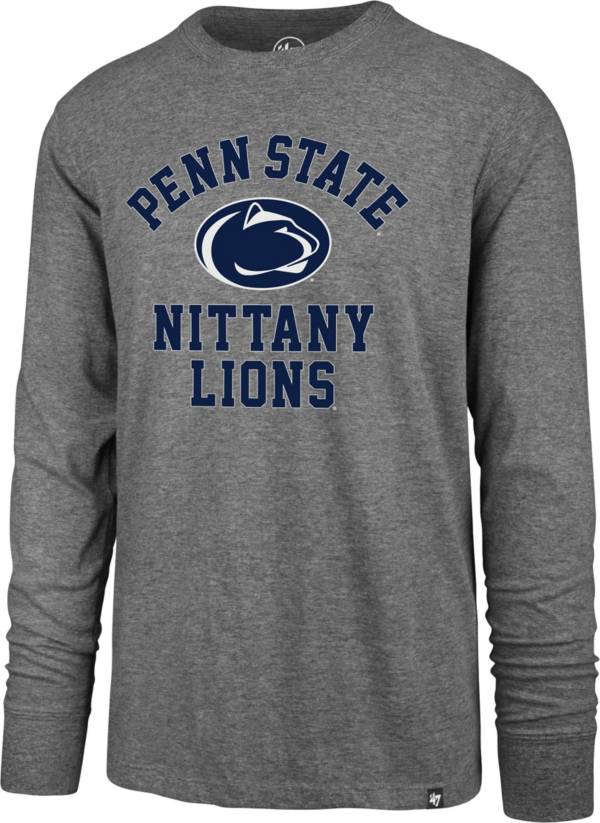 ‘47 Men's Penn State Nittany Lions Grey Super Rival Long Sleeve T-Shirt