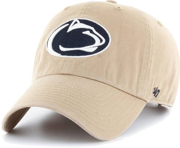 ‘47 Men's Penn State Nittany Lions Khaki Clean Up Adjustable Hat