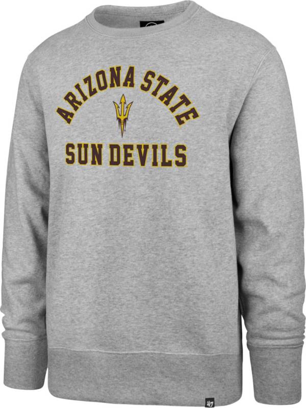 ‘47 Men's Arizona State Sun Devils Grey Headline Crew Pullover Sweatshirt