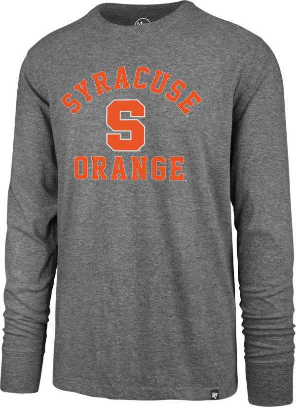 ‘47 Men's Syracuse Orange Grey Super Rival Long Sleeve T-Shirt