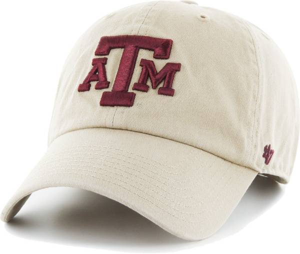 ‘47 Men's Texas A&M Aggies Khaki Clean Up Adjustable Hat