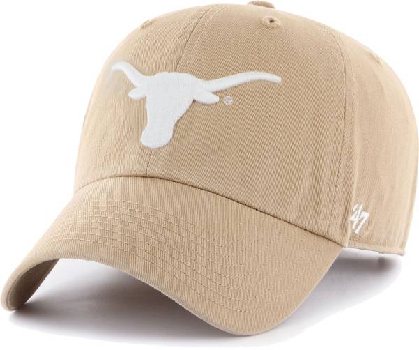 ‘47 Men's Texas Longhorns Khaki Clean Up Adjustable Hat product image