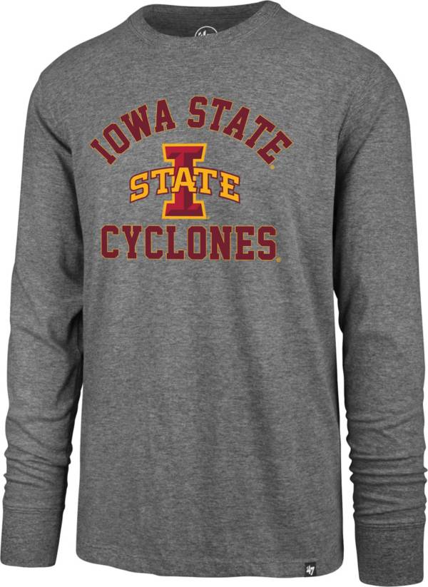 ‘47 Men's Iowa State Cyclones Grey Super Rival Long Sleeve T-Shirt