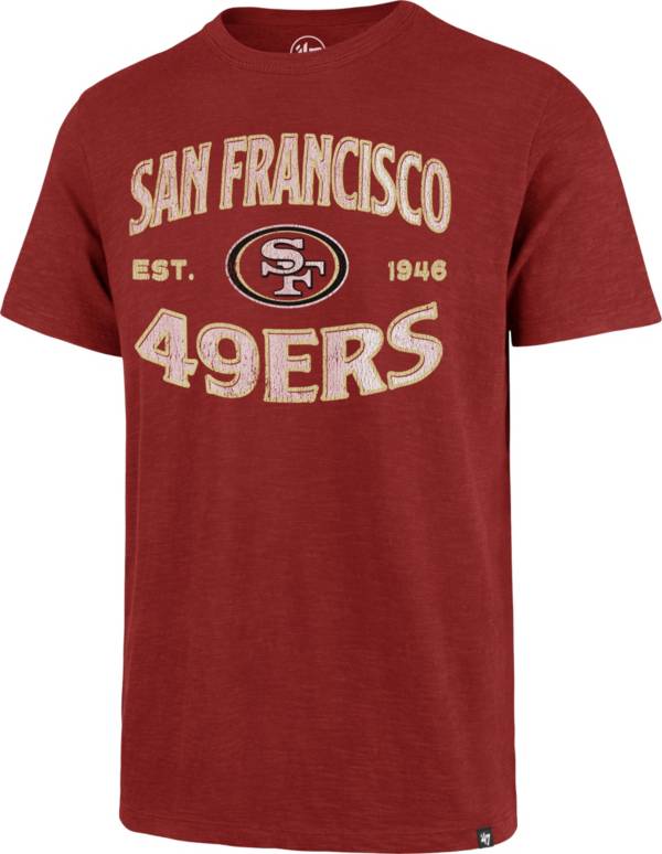 '47 Men's San Francisco 49ers Red Offset Scrum T-Shirt