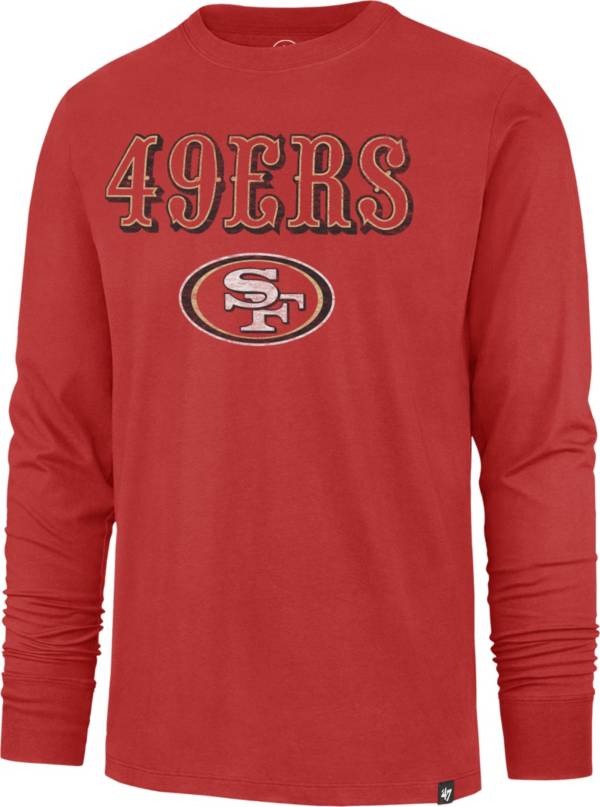 '47 Men's San Francisco 49ers Replay Franklin Red Long Sleeve T-Shirt product image