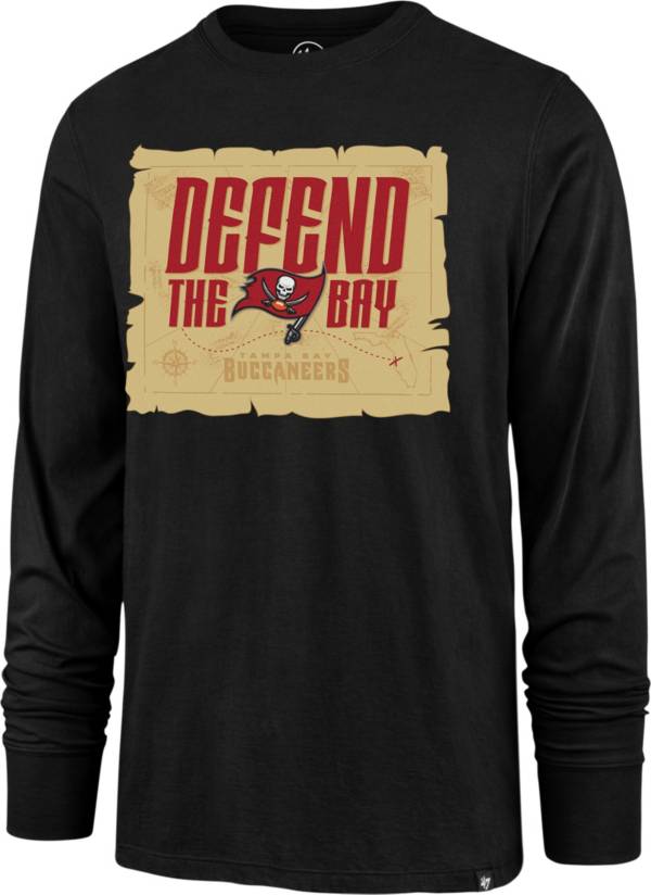 '47 Men's Tampa Bay Buccaneers Defend the Bay Black Long Sleeve T-Shirt