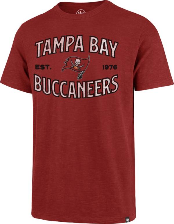 '47 Men's Tampa Bay Buccaneers Red Offset Scrum T-Shirt