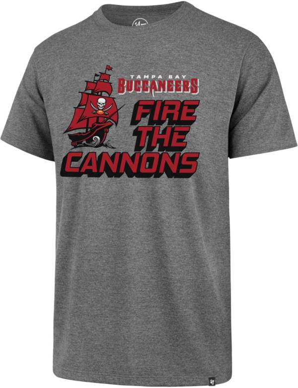 '47 Men's Tampa Bay Buccaneers Grey Fire the Cannons T-Shirt