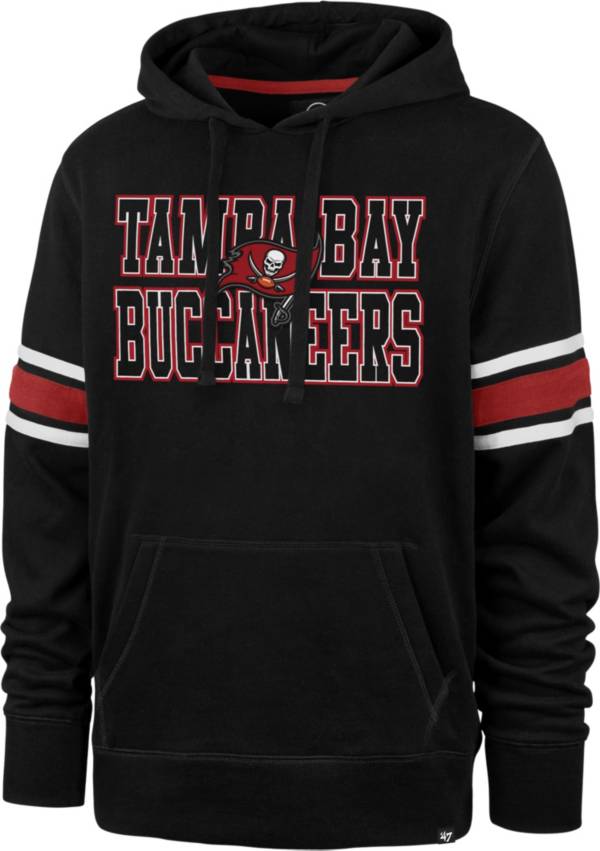 '47 Men's Tampa Bay Buccaneers Black Stripe Hoodie