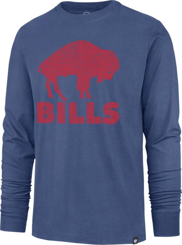 '47 Men's Buffalo Bills Replay Franklin Legacy Blue Long Sleeve T-Shirt