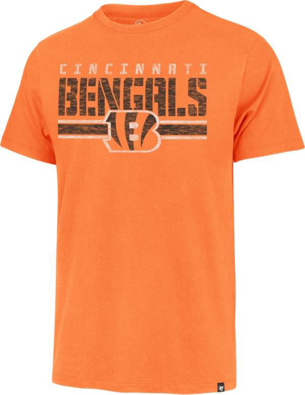 '47 Men's Cincinnati Bengals Orange Stripe Franklin T-Shirt