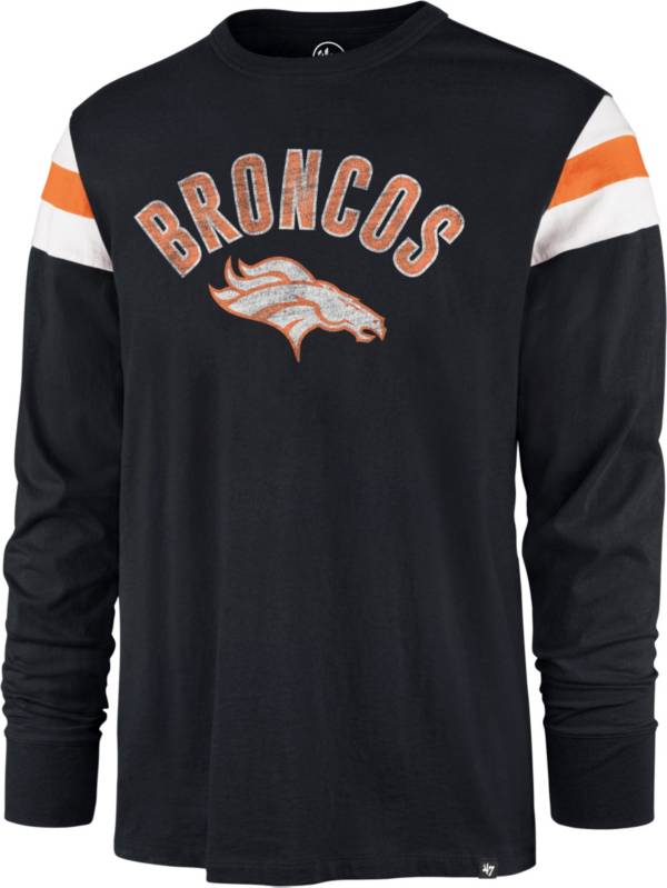 '47 Men's Denver Broncos Navy Rooted Long Sleeve T-Shirt