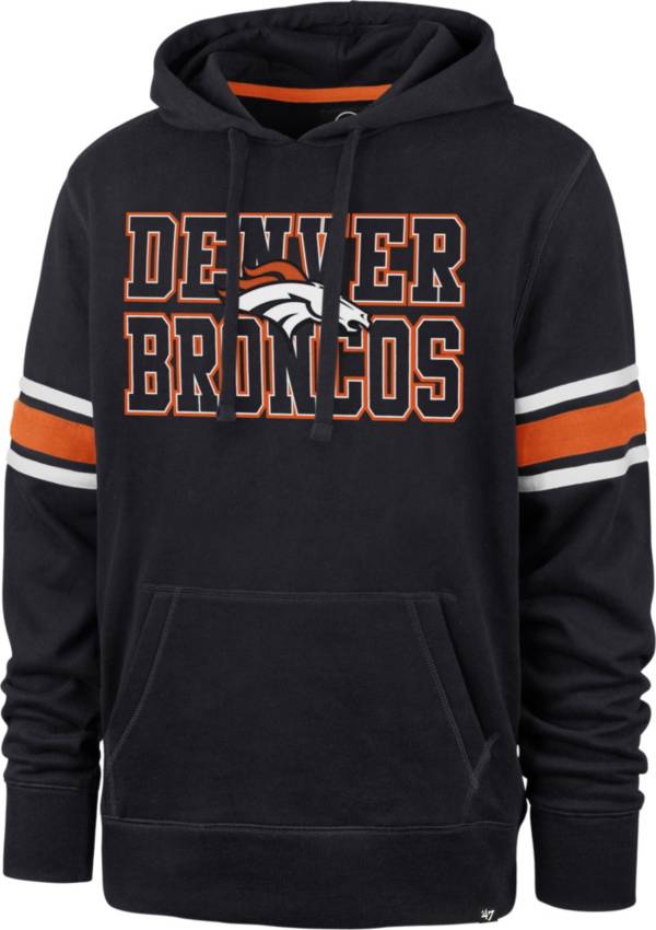 '47 Men's Denver Broncos Navy Stripe Hoodie