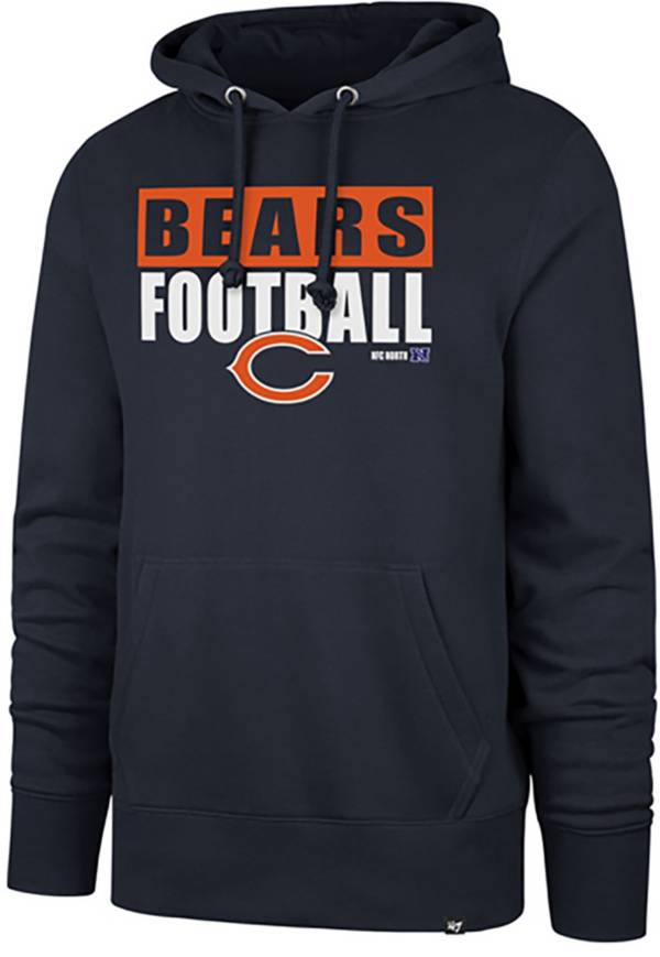 '47 Men's Chicago Bears Blockout Navy Headline Hoodie