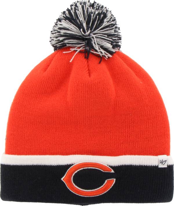 ‘47 Men's Chicago Bears Baraka Orange Cuffed Pom Knit