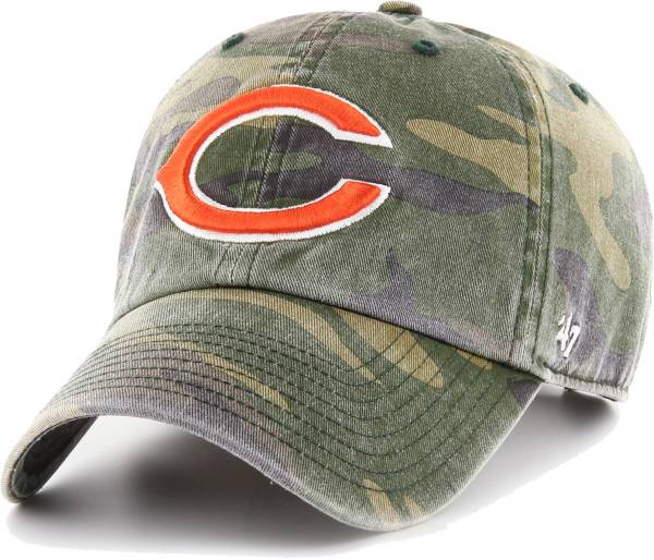 '47 Men's Chicago Bears Camo Adjustable Clean Up Hat