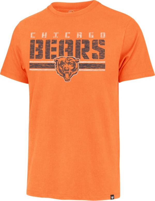 '47 Men's Chicago Bears Orange Stripe Franklin T-Shirt