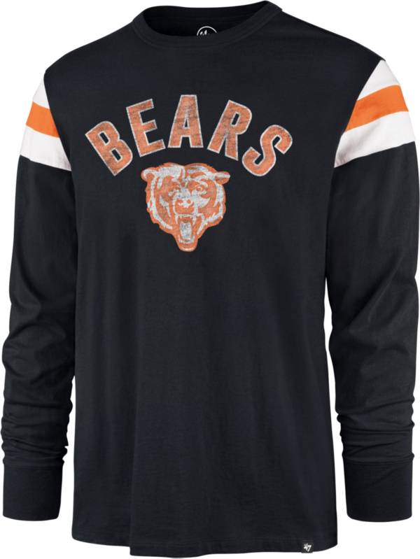 '47 Men's Chicago Bears Navy Rooted Long Sleeve T-Shirt