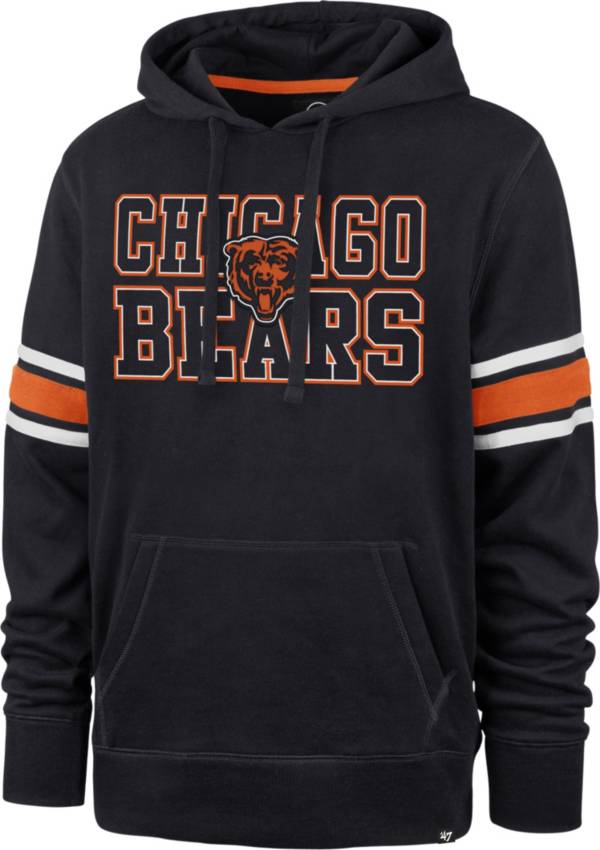 '47 Men's Chicago Bears Navy Stripe Hoodie product image