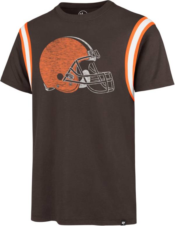 '47 Men's Cleveland Browns Logo Franklin Brown T-Shirt