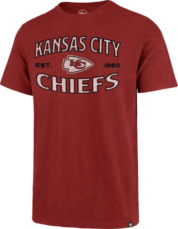 '47 Men's Kansas City Chiefs Red Offset Scrum T-Shirt