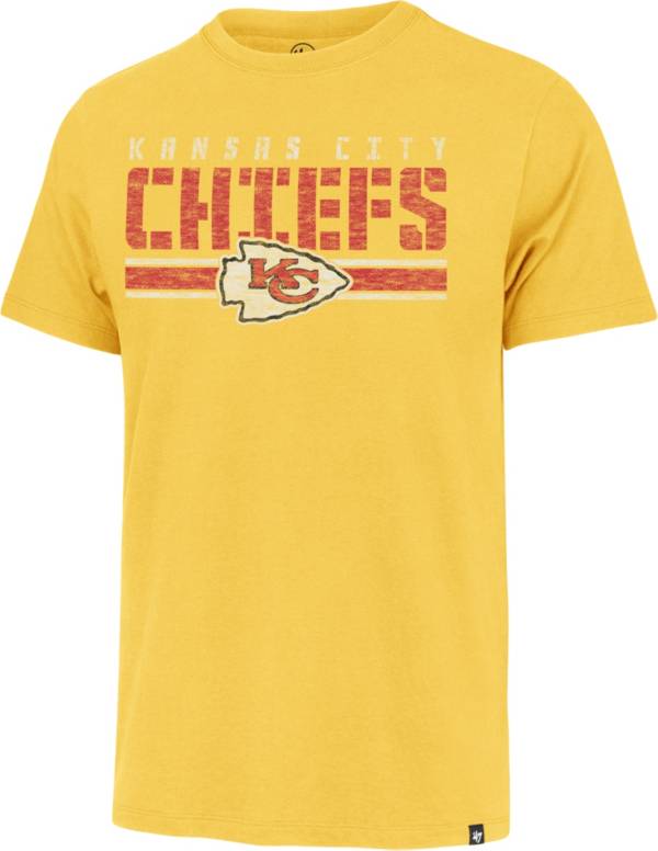 '47 Men's Kansas City Chiefs Gold Franklin Stripe T-Shirt