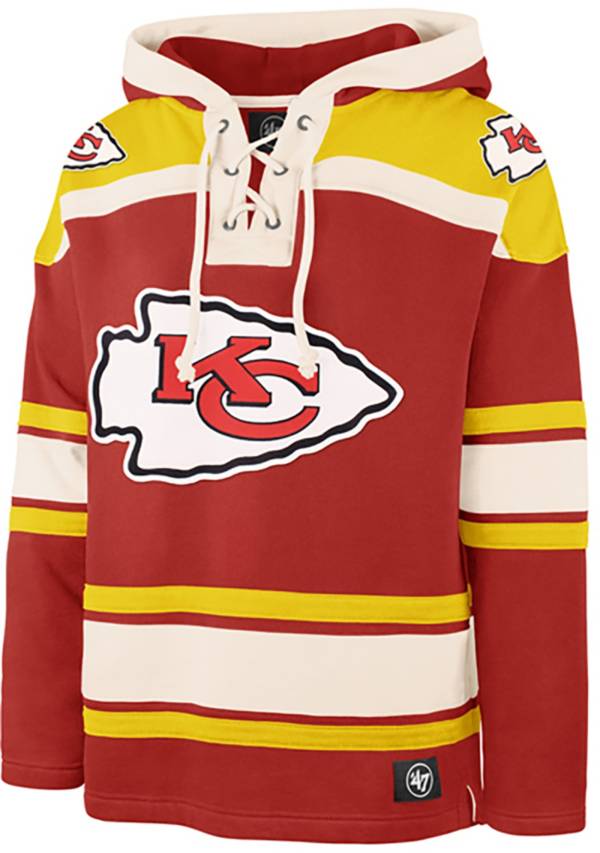 ‘47 Men's Kansas City Chiefs Lacer Red Hoodie