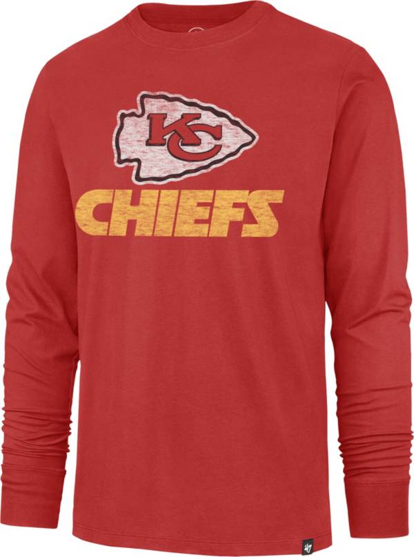 '47 Men's Kansas City Chiefs Replay Franklin Red Long Sleeve T-Shirt