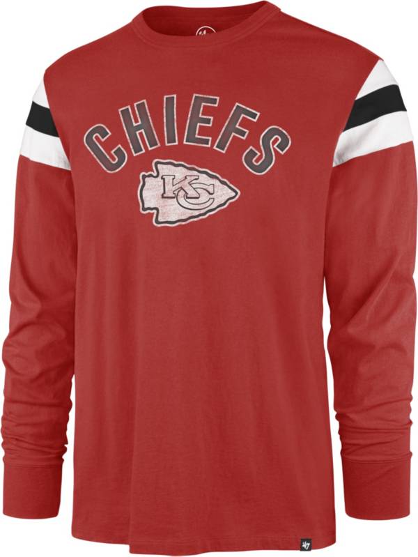 '47 Men's Kansas City Chiefs Red Rooted Long Sleeve T-Shirt