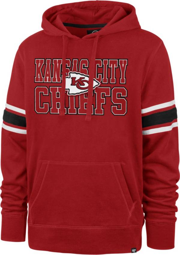 '47 Men's Kansas City Chiefs Red Stripe Hoodie