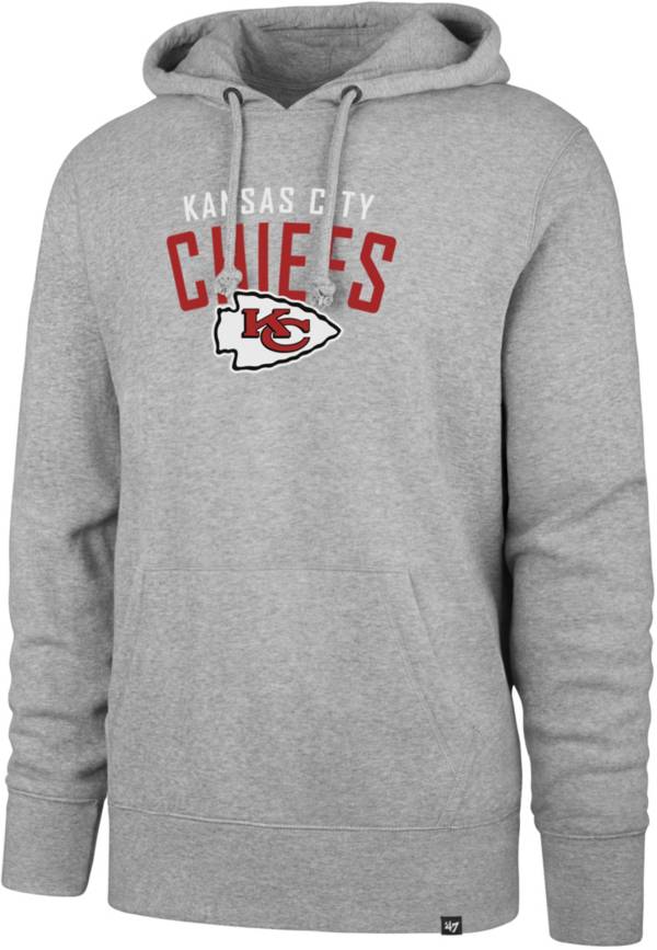 '47 Men's Kansas City Chiefs Grey Outrush Headline Hoodie