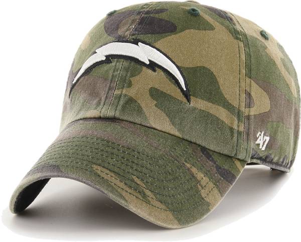 '47 Men's Los Angeles Chargers Camo Adjustable Clean Up Hat