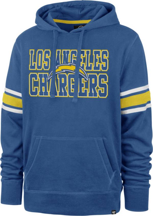 '47 Men's Los Angeles Chargers Blue Stripe Hoodie