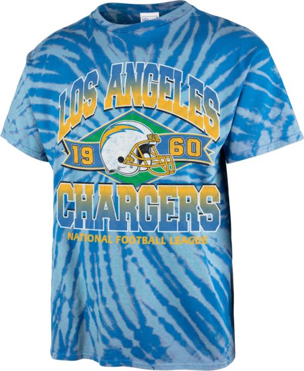 '47 Men's Los Angeles Chargers Tie Dye Tubular T-Shirt