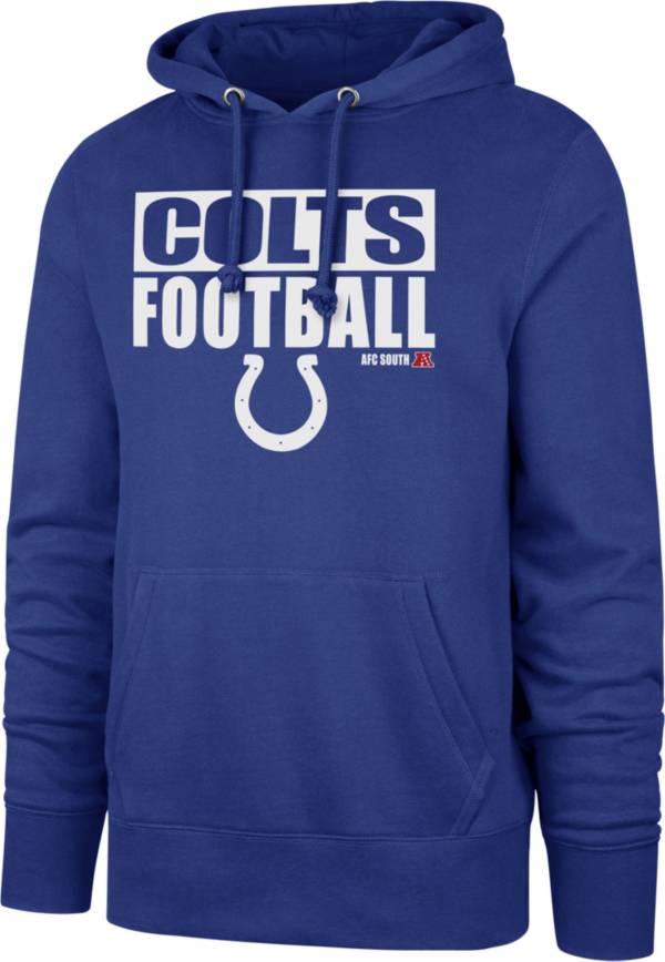 '47 Men's Indianapolis Colts Blockout Royal Headline Hoodie
