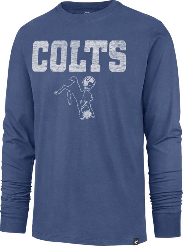 '47 Men's Indianapolis Colts Replay Franklin Legacy Blue Long Sleeve T-Shirt