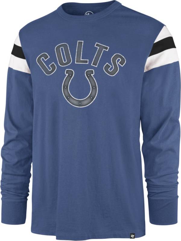 '47 Men's Indianapolis Colts Blue Rooted Long Sleeve T-Shirt