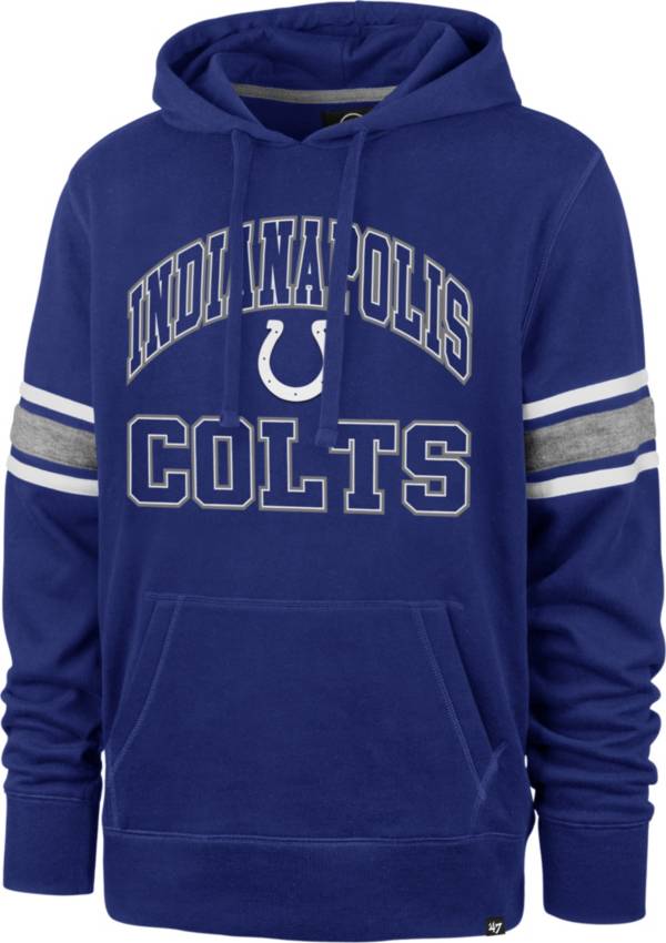 '47 Men's Indianapolis Colts Royal Stripe Hoodie